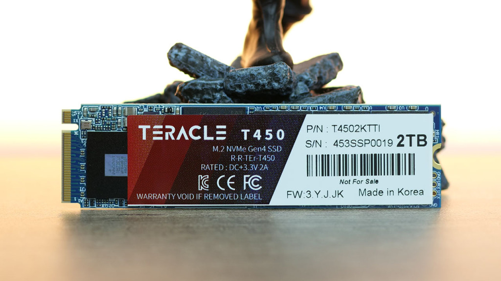 ssd pcie 4 teracle t450 face