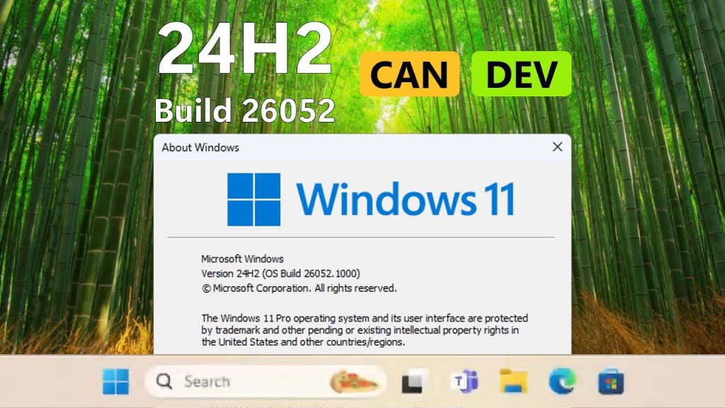 build 26052 : Windows 11 24H2