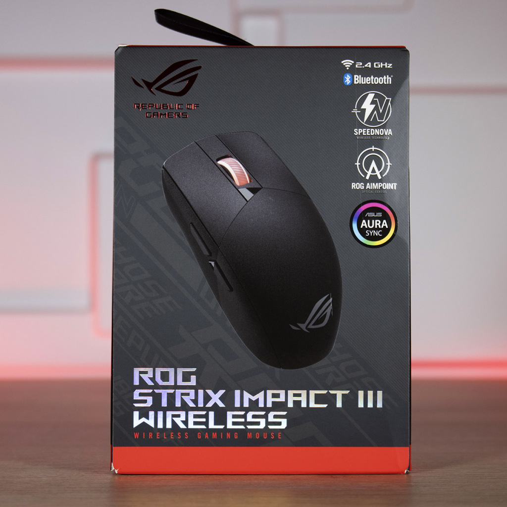 ASUS ROG Strix Impact III Wireless emballage face