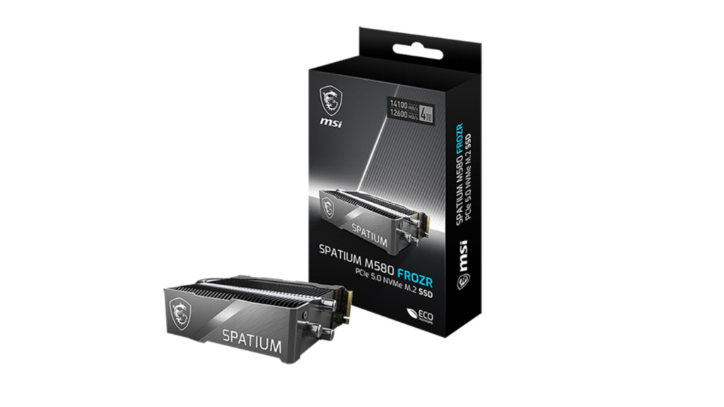 MSI présente son SSD SPATIUM M580 FROZR : 14,6 Go/s en lecture et 12,7 Go/s en écriture 3 MSI SPATIUM M580 FROZR 1