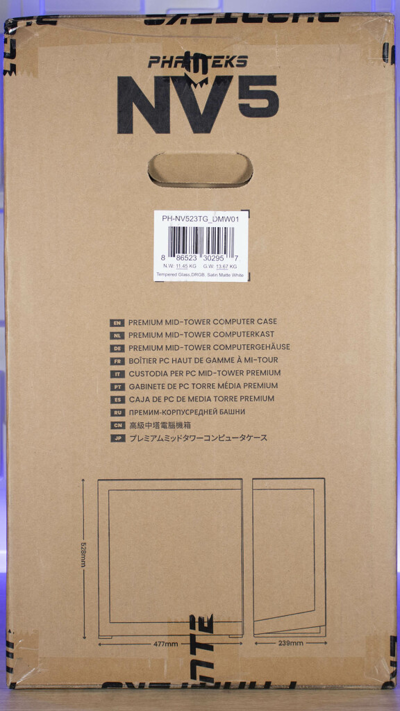 Phanteks NV5 petit côté 1