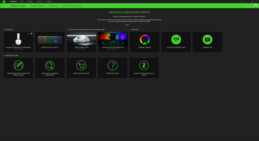 RAZER Blackshark V2 Hyperspeed White Edition page accueil