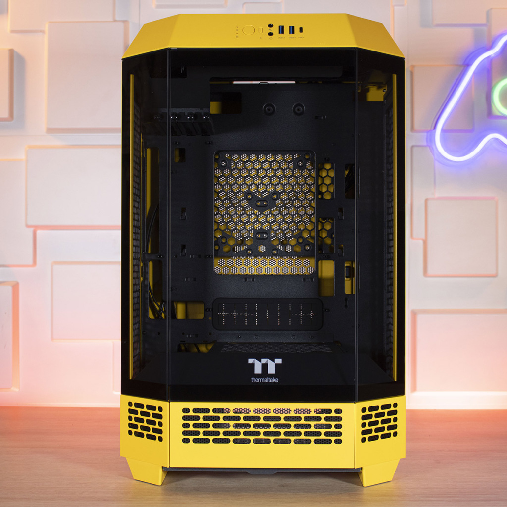 Thermaltake Tower 300 Bumblebee Edition face