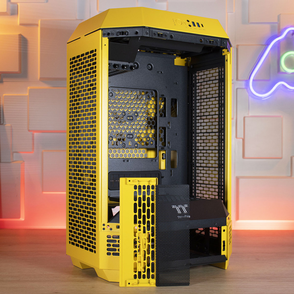 Thermaltake Tower 300 Bumblebee Edition paroi basse filtre