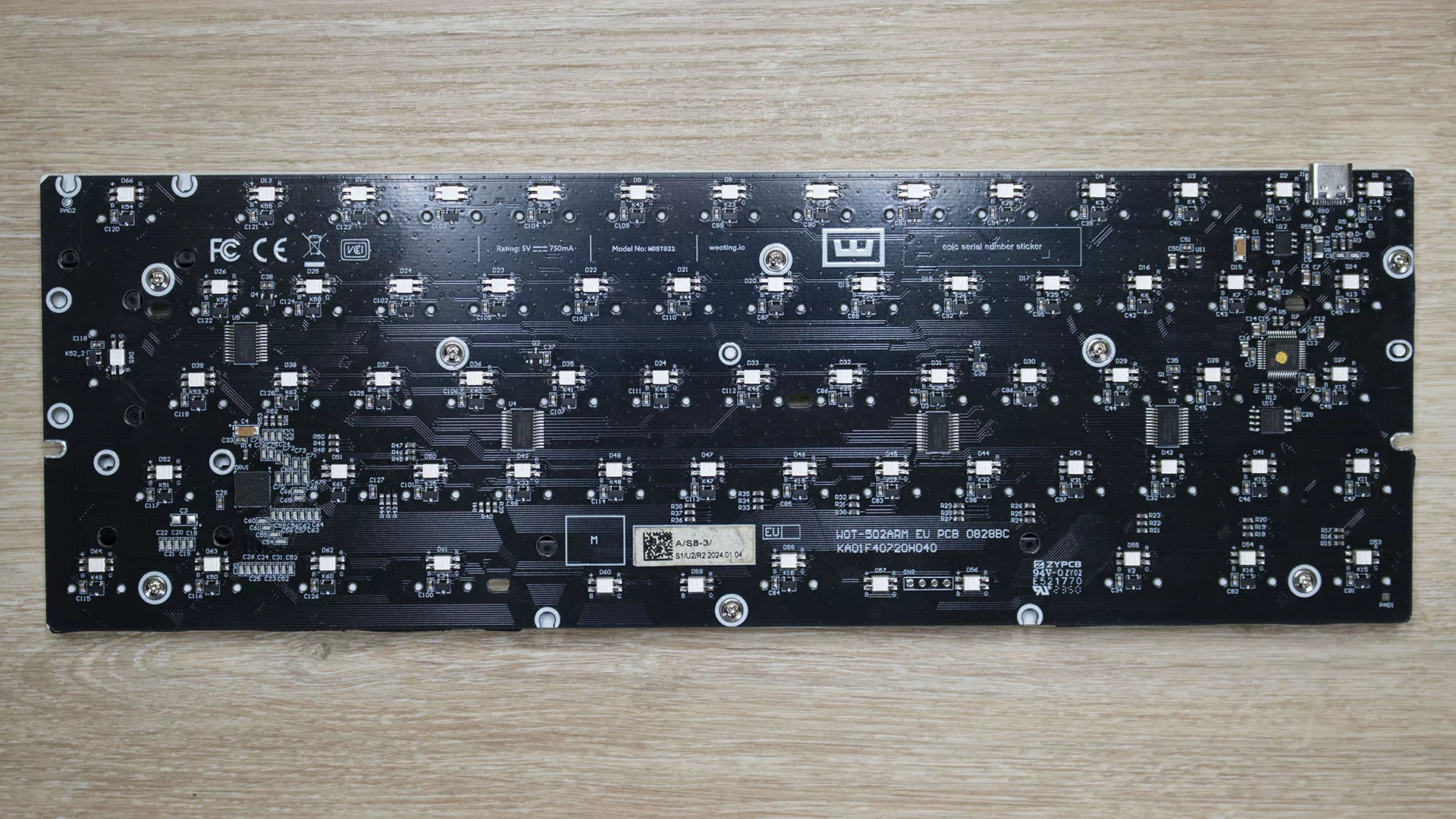 WOOTING 60HE+ PCB