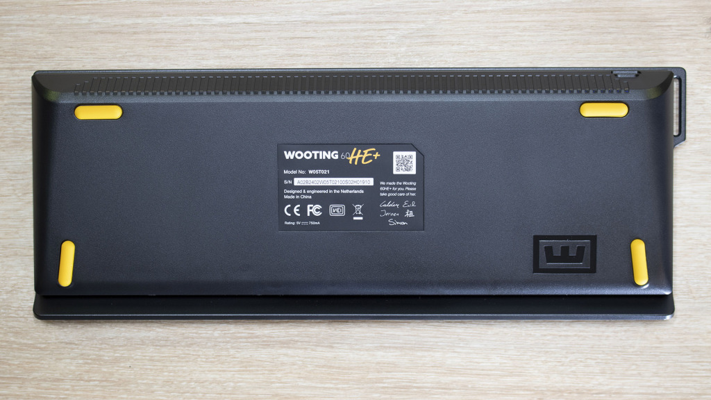 WOOTING 60HE+ coque arrière