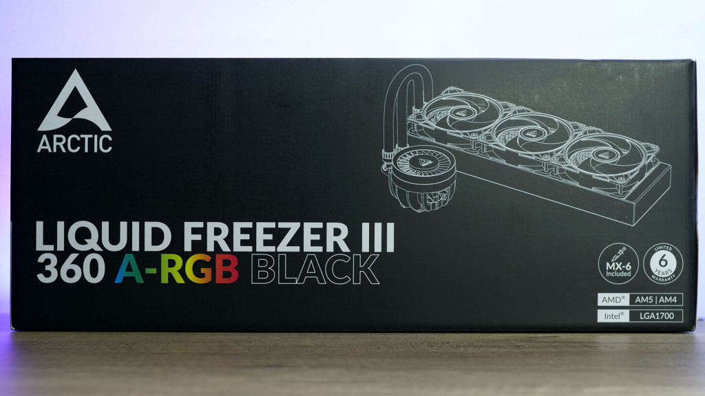 arctic liquid freezer iii 360 argb face avant emballage