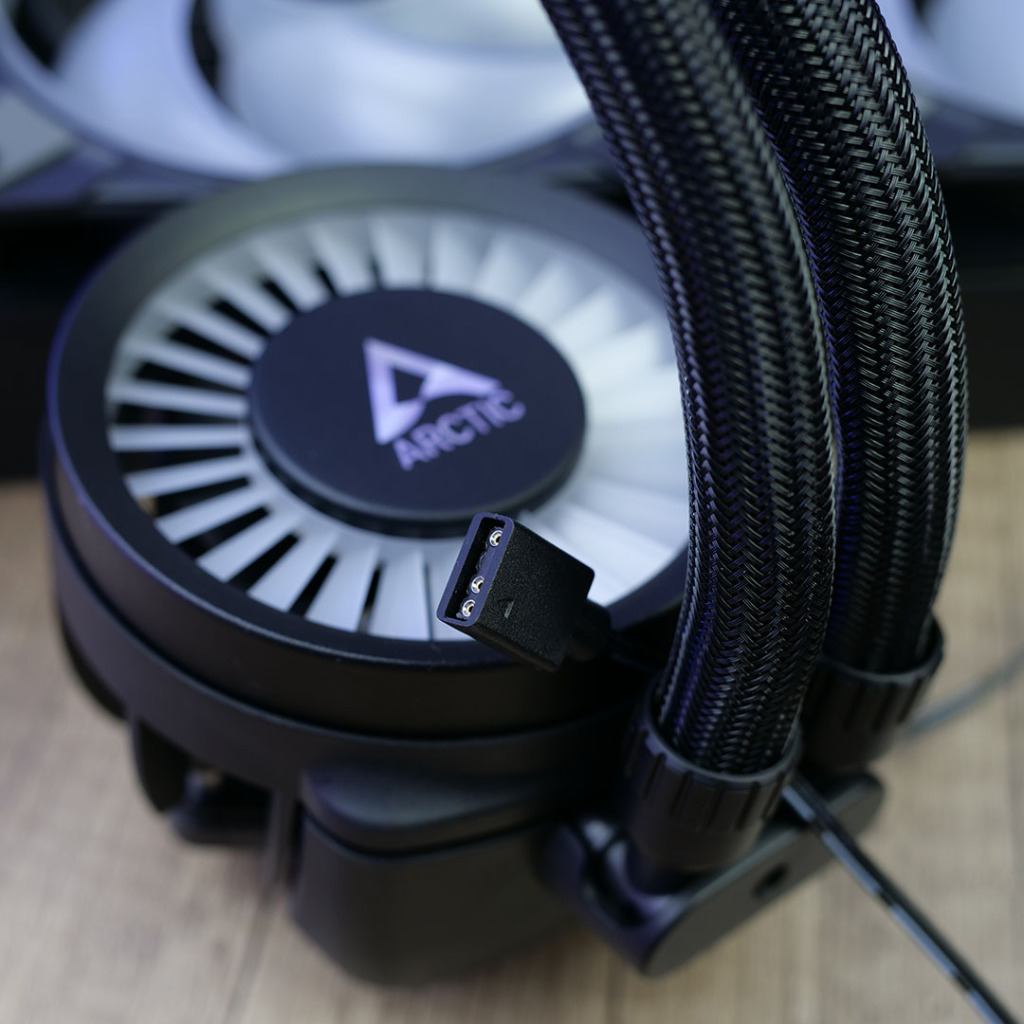 arctic liquid freezer iii 360 argb top module vrm rgb demo