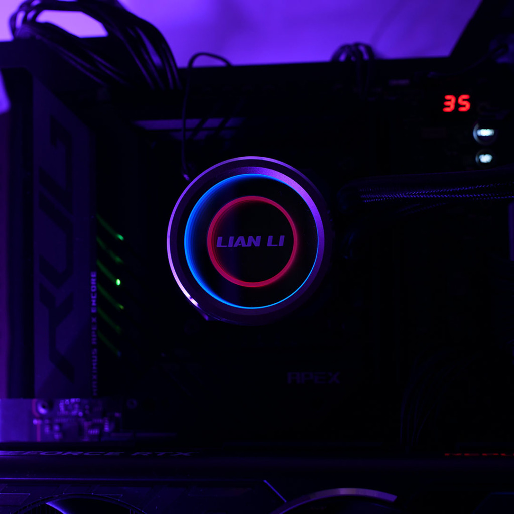 lian li galahad ii 360 eclairage pompe photo 01