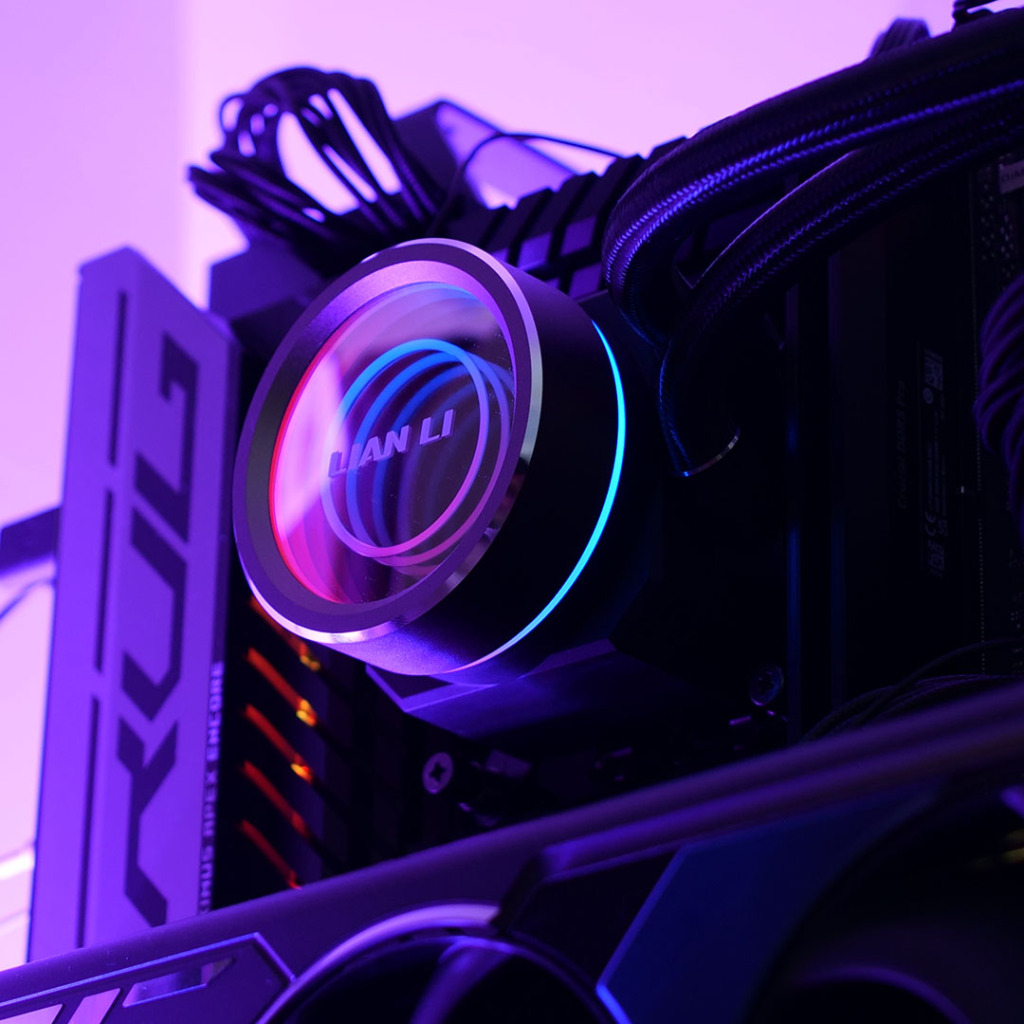 lian li galahad ii 360 eclairage pompe photo 02