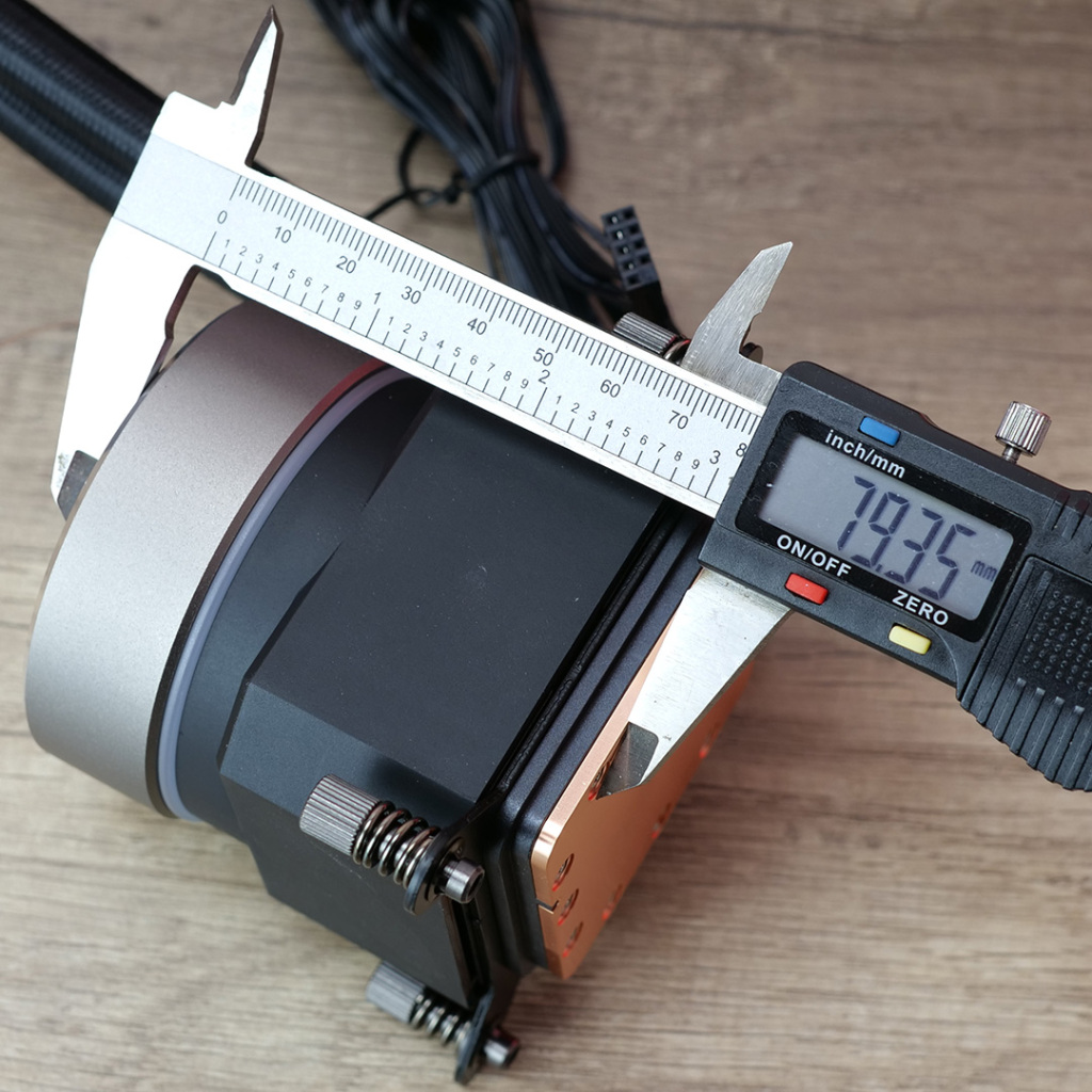 lian li galahad ii trinity performance 360 pompe mesure hautuer 80 mm