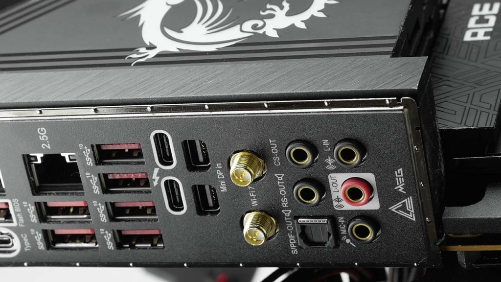 meg z790 ace audio ports