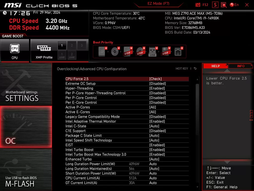 meg z790 ace max bios uefi cpu force 2.5 01