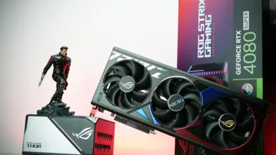 test asus rog thor 850 watts strix rtx 4080 super oc