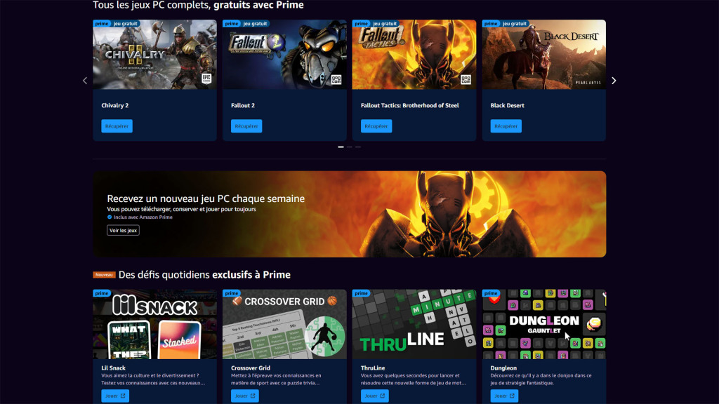 Amazon Prime Gaming : Le Guide Ultime 2 Amazon Prime Gaming Main