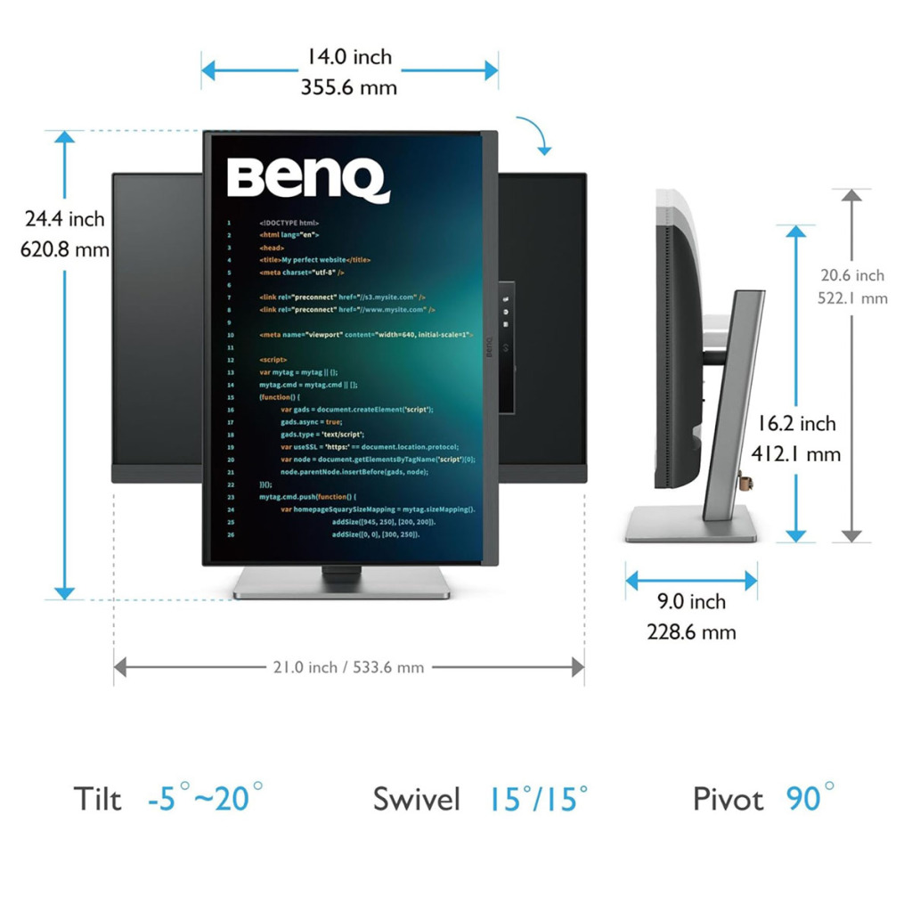 Le moniteur BenQ RD240Q va prendre soin de vos yeux 5 BenQ RD240Q 4