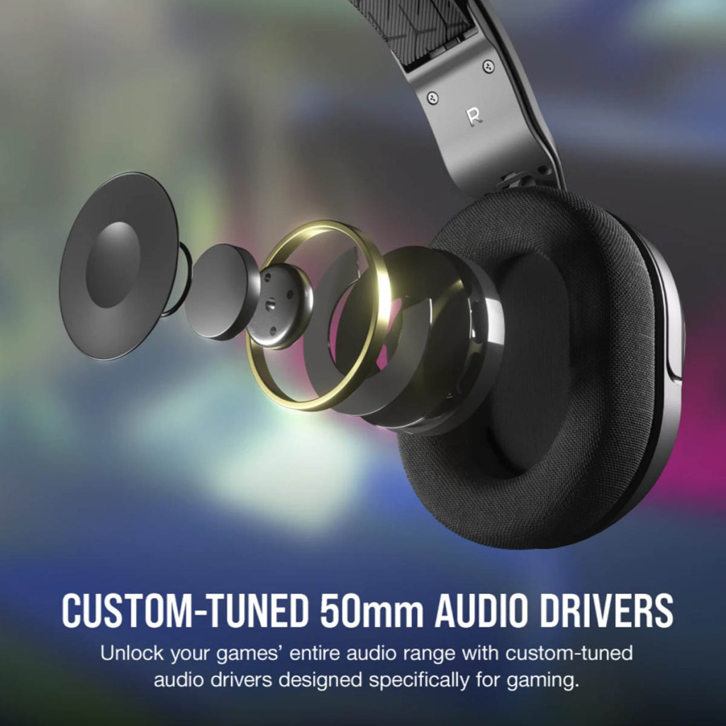 CORSAIR HS35 V2 : des casques de jeu très abordables 5 CORSAIR HS35 V2 HP 50mm