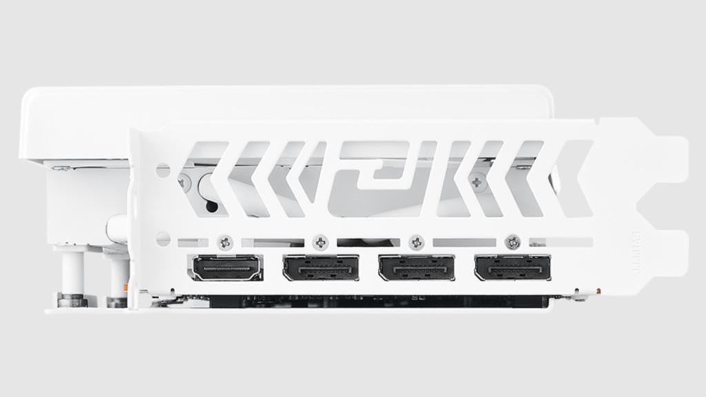 PowerColor RX 7800 XT Hellhound Sakura Edition : les fleurs de cerisier à la fête 6 PowerColor RX 7800 XT Hellhound Sakura Edition connecteurs
