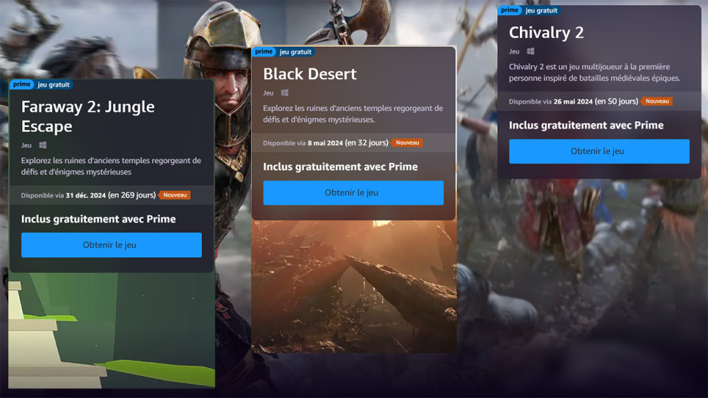Prime Gaming : 11 jeux gratuits à récupérer en avril 2024 ! 2 Prime Gaming Chivalry 2