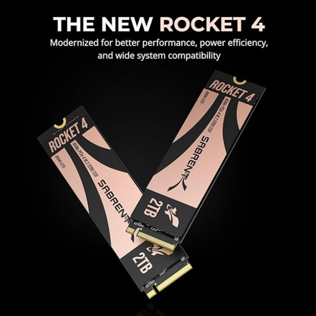 Sabrent Rocket 4 sans DRAM : La nouvelle référence des SSD PCIe 4.0 abordables ? 2 SABRENT SSD 1