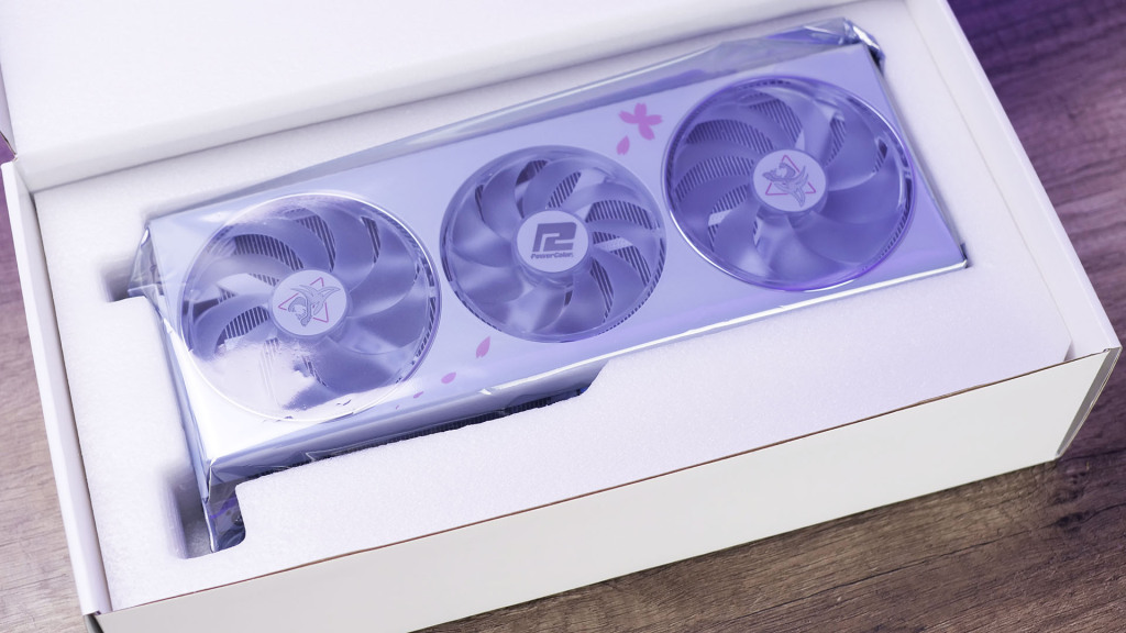 amd rx 7800 xt sakura edition emballage ouverture