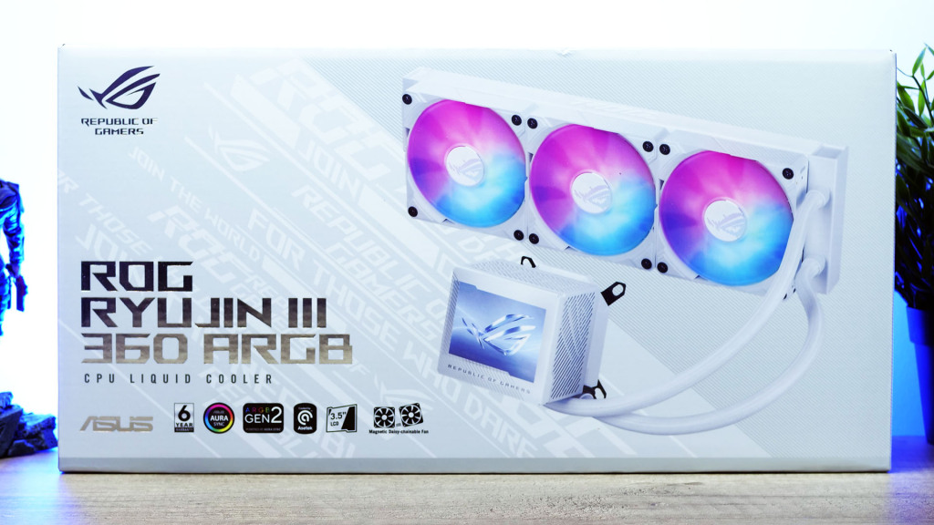 asus rog ryujin iii 360 emballage face