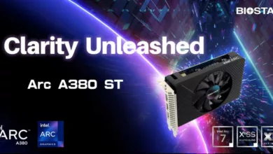 BIOSTAR dévoile sa nouvelle carte graphique : L'Intel Arc A380 ST 14 biostar intel arc a380 st