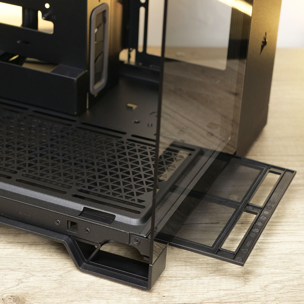 Corsair 6500X : Revue complète et build avec carte mère BTF 18 corsair 6500x panneau mesh filtre bas