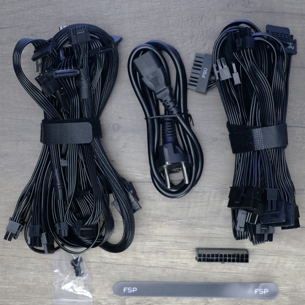 fsp hydro ptm pro 1200w atx 3 bundle cables
