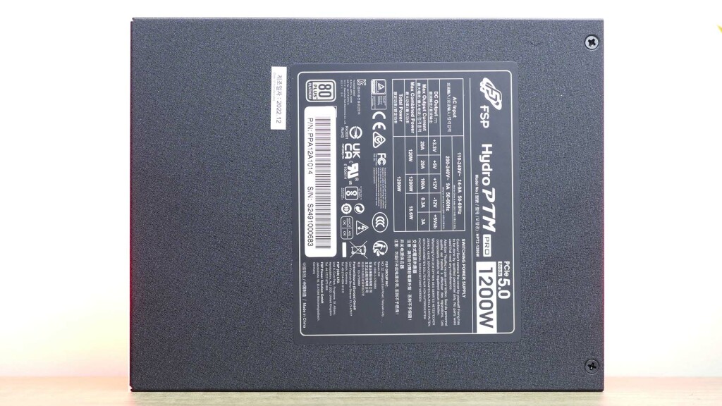 fsp hydro ptm pro 1200w atx 3 etiquette fiche