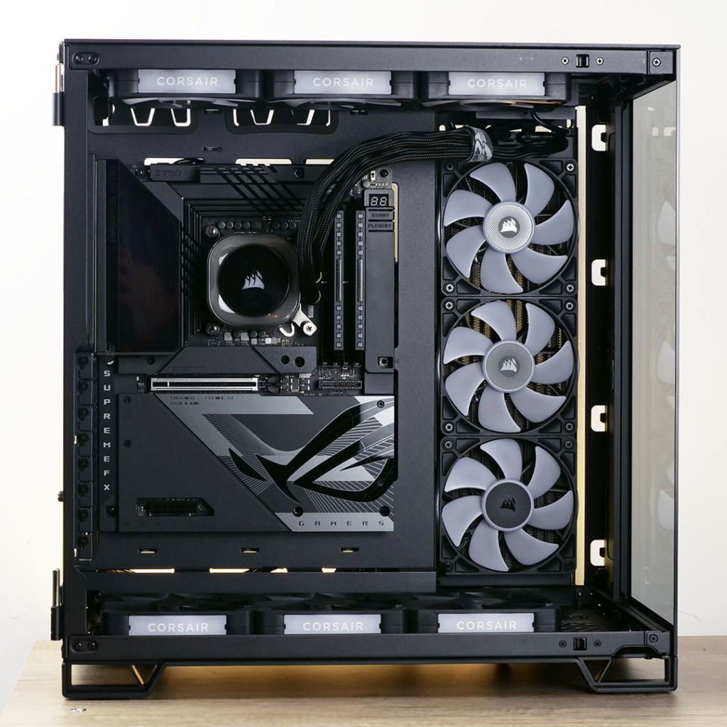 Corsair 6500X : Revue complète et build avec carte mère BTF 62 montage build z790 hero btf corsair 6500x 11