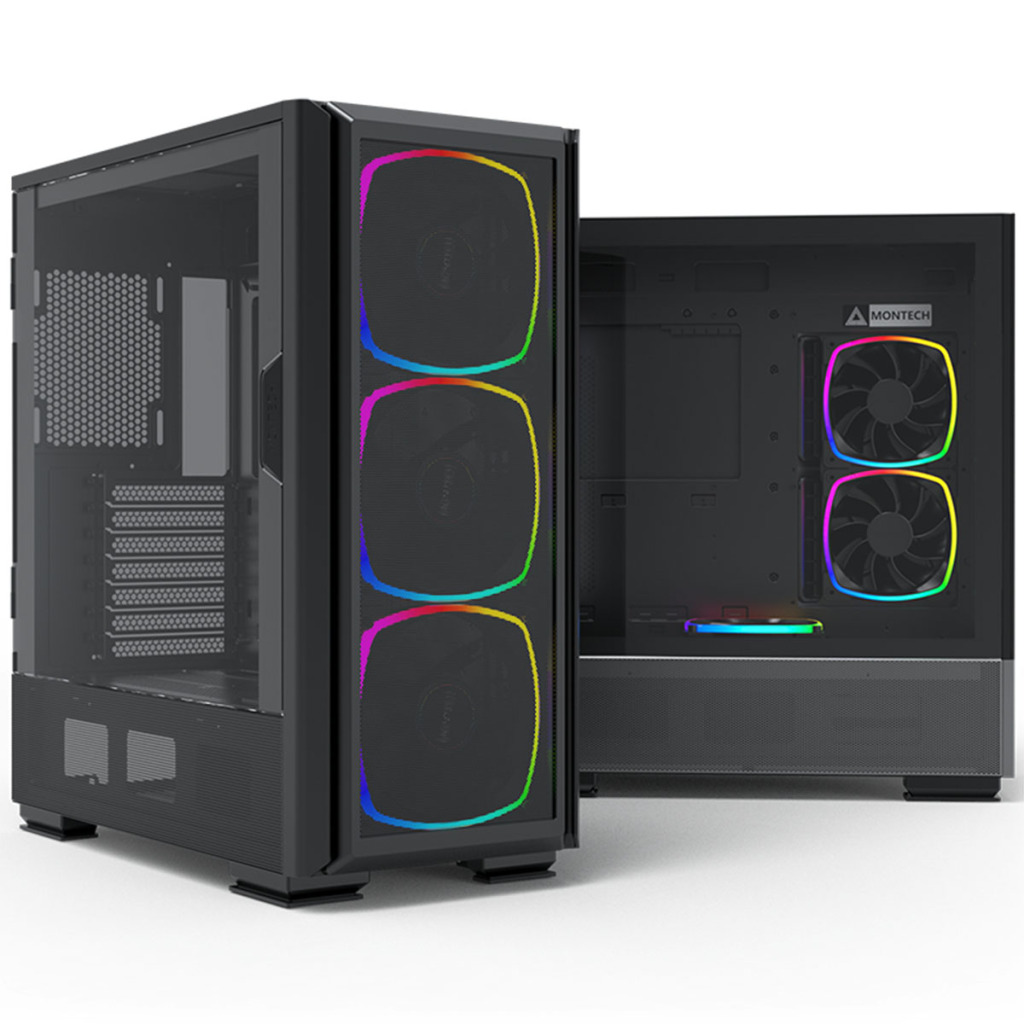 MONTECH présente le SKY TWO GX : 1 boitier taille e-atx avec airflow au rendez-vous ! 2 montech sky two gx eatx black 03