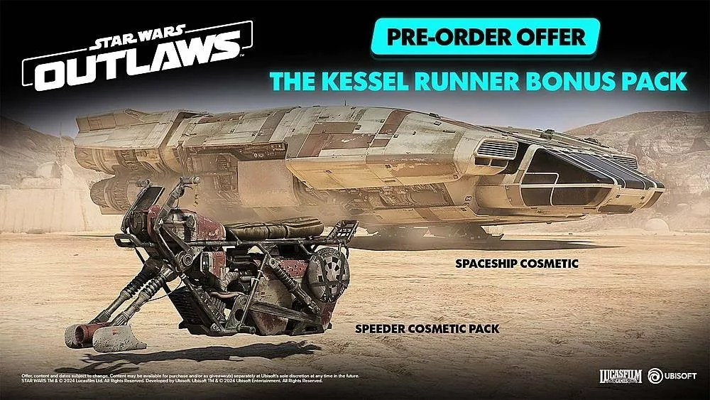 Star Wars Outlaws : ce qui est inclus dans chaque édition 5 star wars outlaws preorder bonus kessel runner