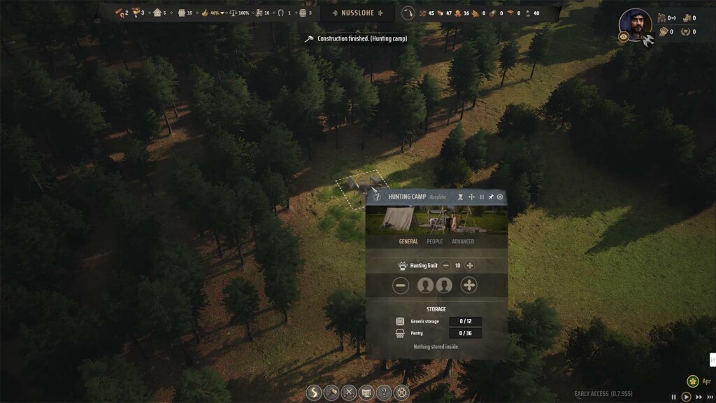 Test Manor Lords : Le City-Builder Médieval à ne pas manquer 14 test manor lords choisir vue camp de chasse