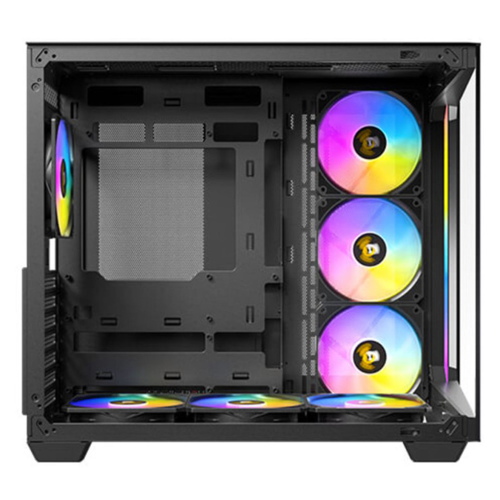 ANTEC C5 ARGB : un boîtier moyen tour type aquarium compatible cartes mères à connecteurs cachés 7 ANTEC C5 ARGB 5