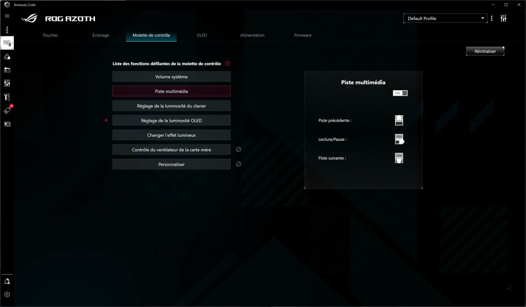 ASUS ROG Azoth logiciel 4