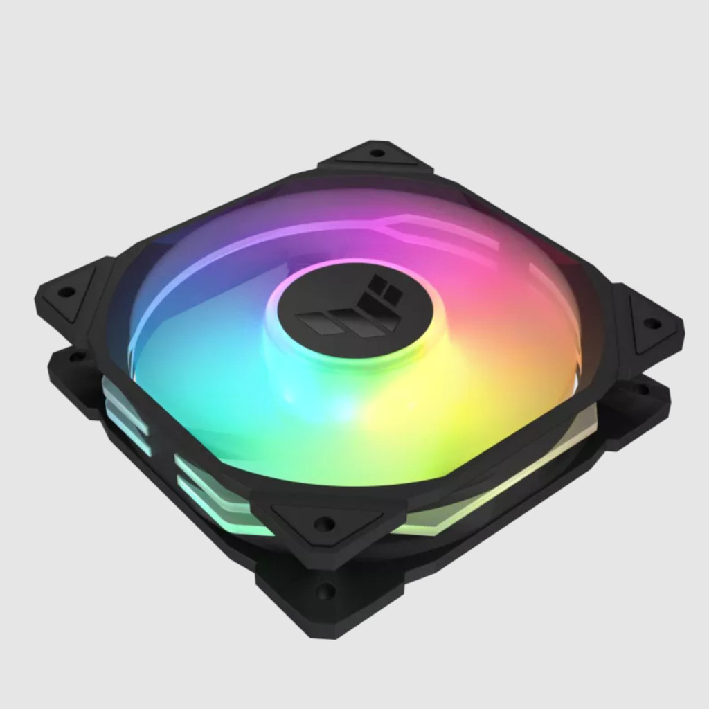 ASUS lance les ventilateurs pour boîtier TUF Gaming TR120 ARGB en version standard et reverse 3 ASUS TUF Gaming TR120 ARGB noir 1