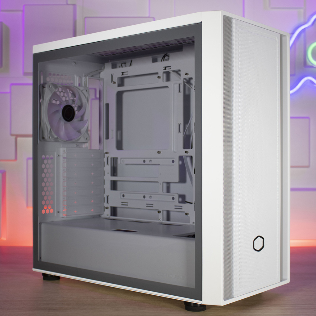 Test Cooler Master MasterBox 600 : Revue complète & Build ASUS BTF avancé 8 Cooler Master MasterBox 600 trois quarts avant