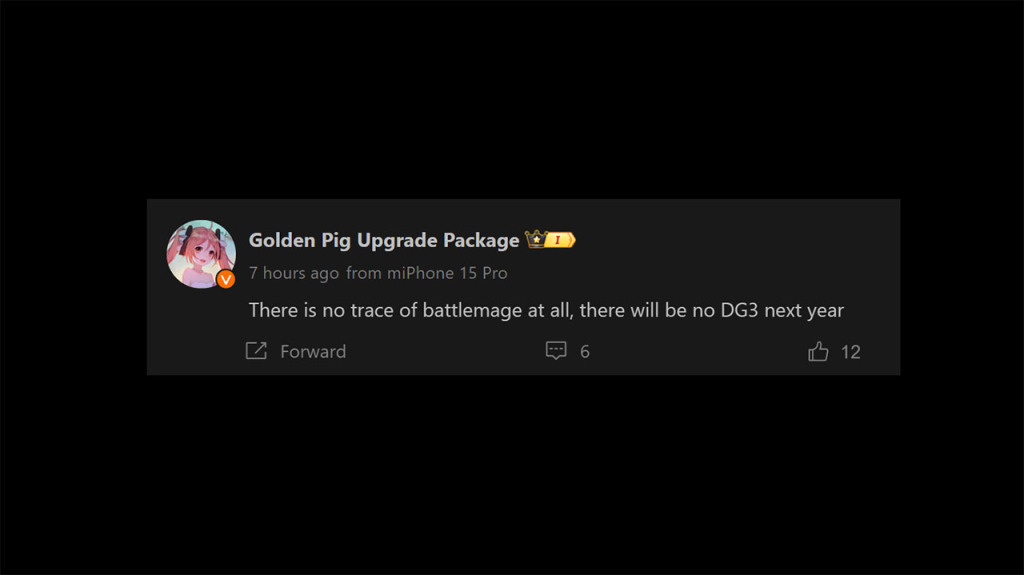 Intel : Retards possibles pour les GPU Arc Battlemage Xe2 et Celestial Xe3 2 Golden Pig Upgrade Intel Battlemage Xe2