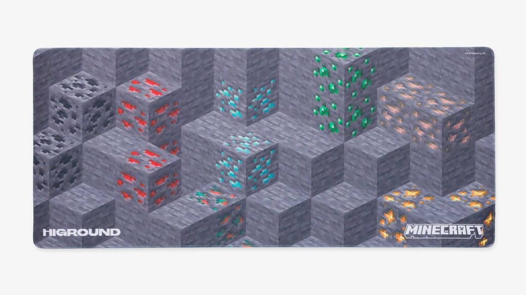 Higround célèbre le jeu Minecraft avec des kits de touches et des tapis de souris 6 Higround Minecraft tapis