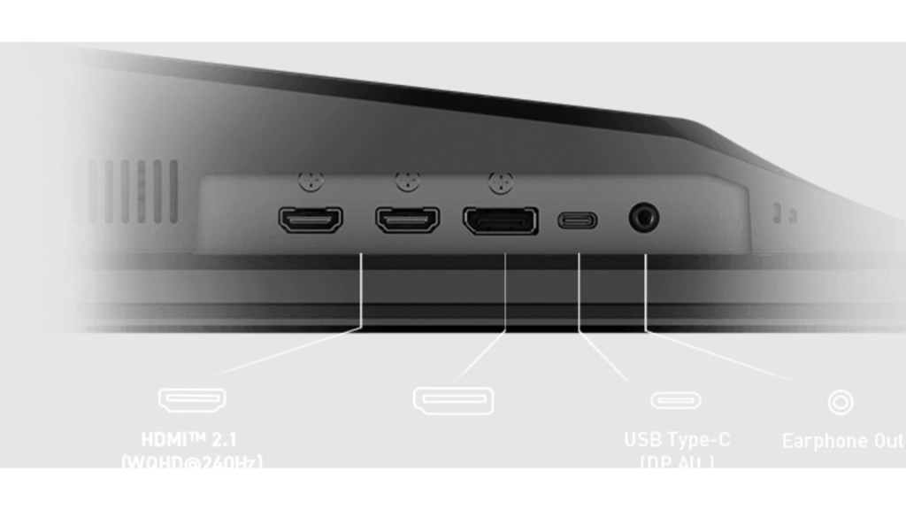 MSI MAG 271QPX QD-OLED E2 : moniteur de 27 pouces @ 240 Hz 5 MSI MAG 271QPX QD OLED E2 ports
