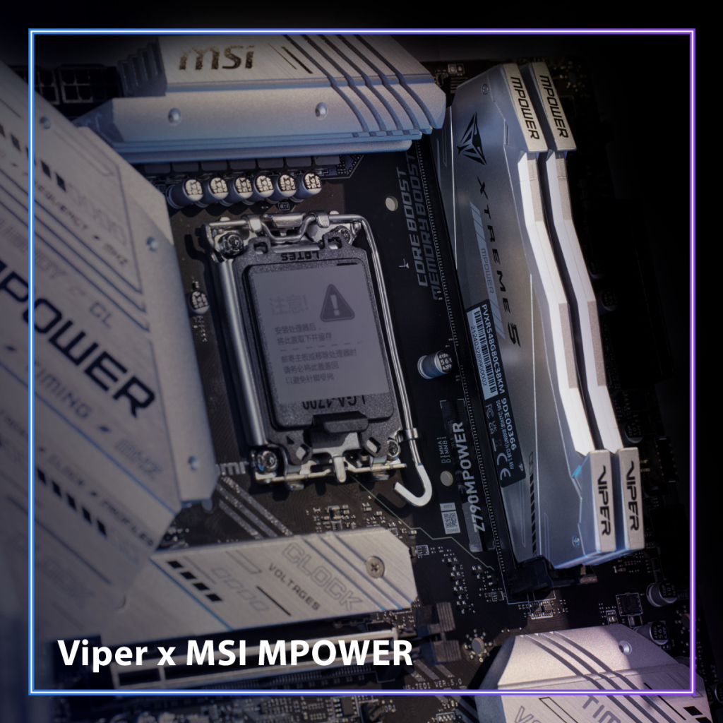 Patriot Memory et MSI s'associent pour le mémoire DDR5 Viper Xtreme 5 MPOWER RGB 2 Patriot memory Viper Mpower DDR5 6
