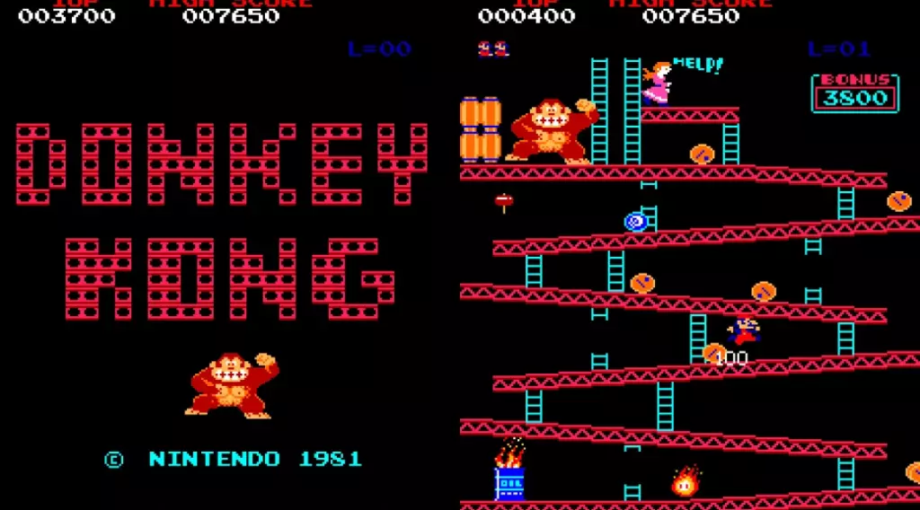 donkey kong jeux video classiques