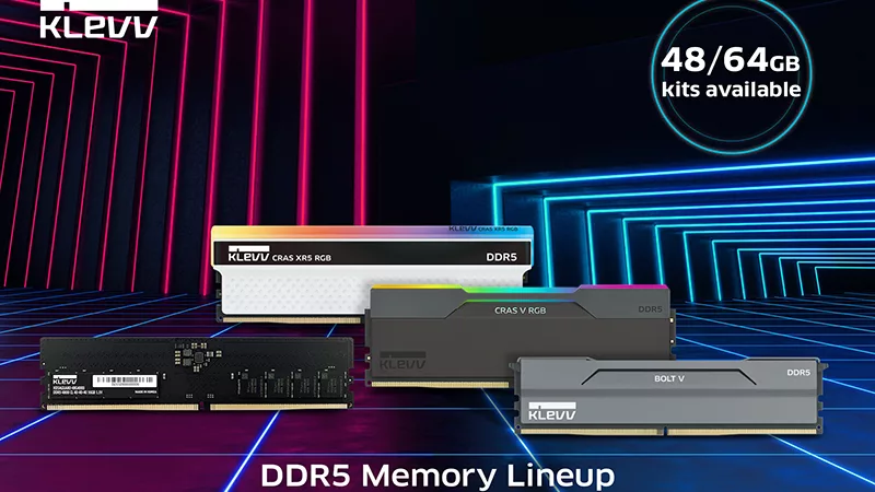 KLEVV computex 2024 : Mémoire DDR5 10 000 Mhz 2 klevv computex 2024 ddr5 10000 mhz