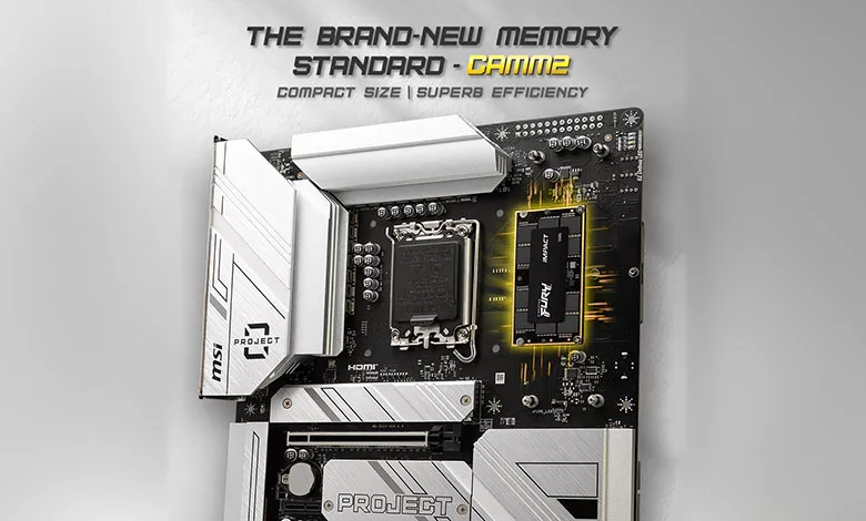 MSI Project Zero Plus : Cartes mères avec RAM CAMM2 et connecteurs cachés 1 msi project zero plus ram camm 2
