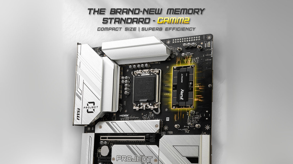 MSI Project Zero Plus : Cartes mères avec RAM CAMM2 et connecteurs cachés 2 msi project zero plus ram camm2