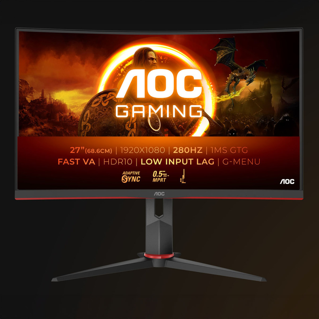 AGON by AOC libère le C27G2Z3 : un écran 27", Full HD @ 280 Hz 2 AGON BY AOC GAMING C27G2Z3 2