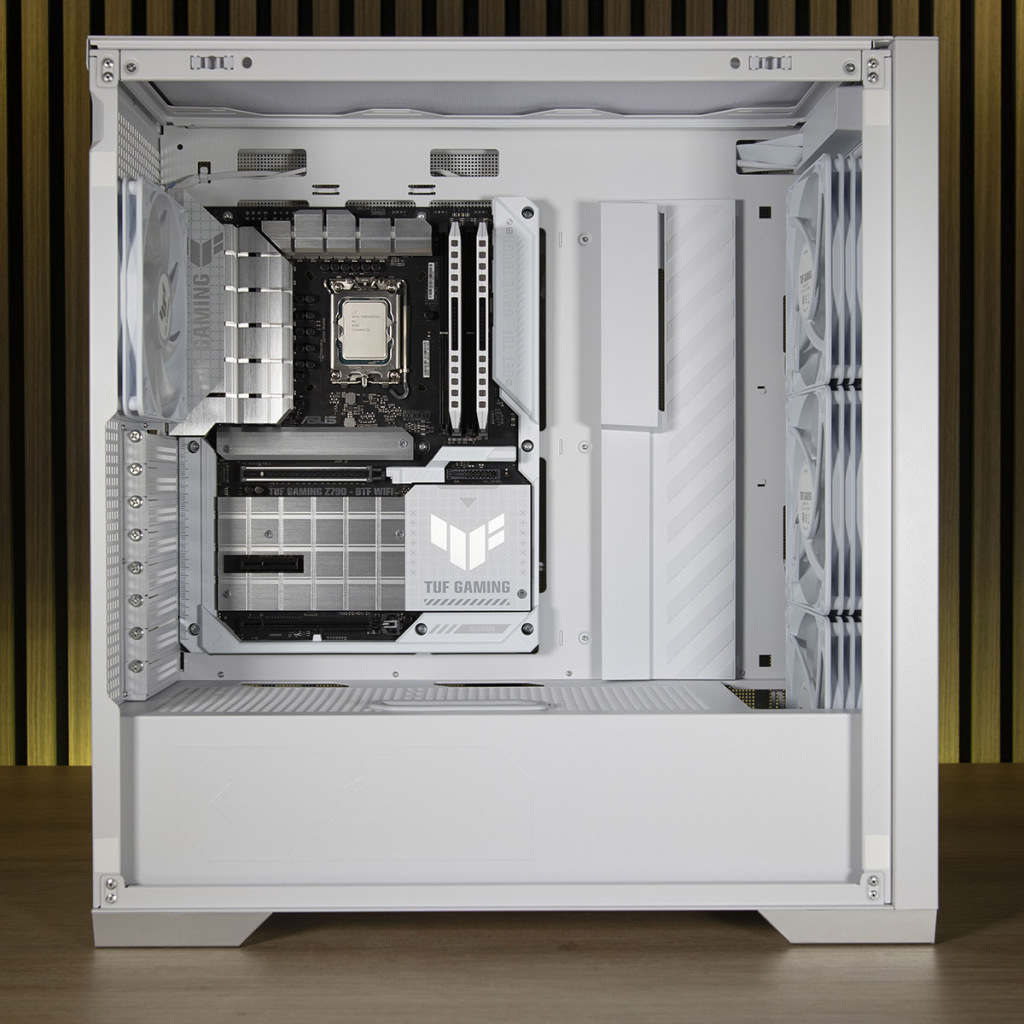 ASUS TUF Gaming GT302 ARGB : Revue complète et build avec carte mère BTF 55 ASUS TUF Gaming GT302 ARGB ensemble