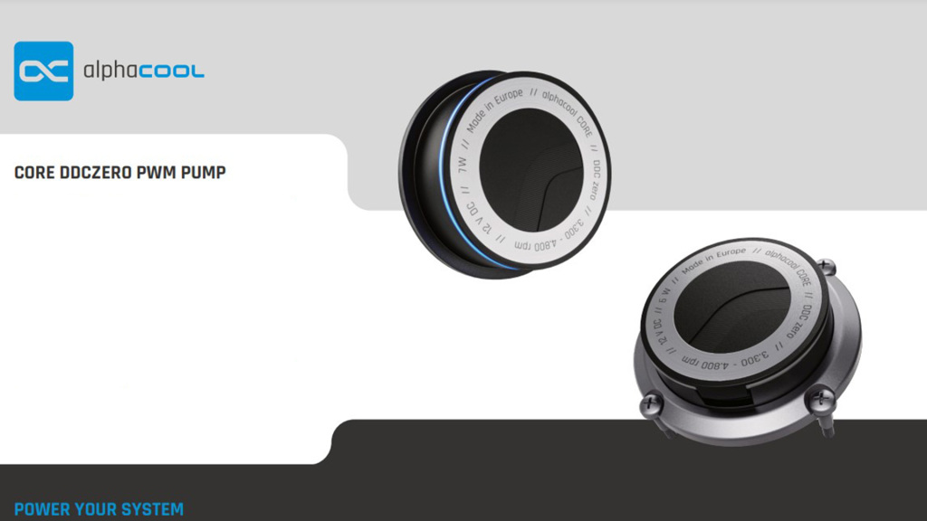 Alphacool présente la pompe Core DDCzero PWM 2 Alphacool Core DDCzero PWM 1