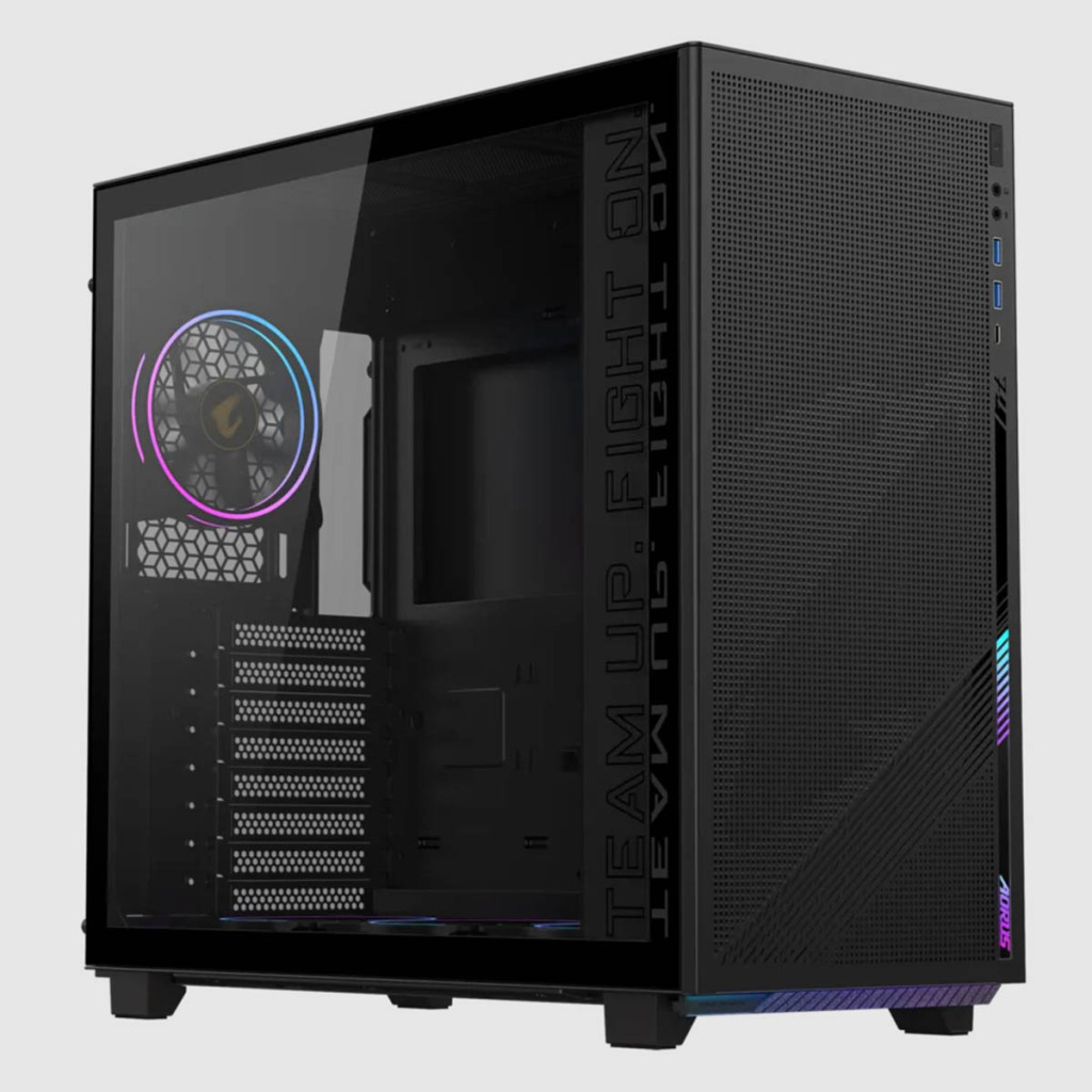 GIGABYTE AORUS C400 GLASS : nouveau boîtier de jeu moyen tour à flux d'air vertical 2 GIGABYTE AORUS C400 GLASS 1